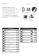 Предварительный просмотр 2 страницы Article LIGNUM Assembly Instructions Manual