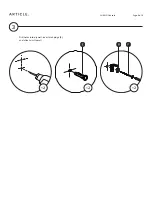 Предварительный просмотр 4 страницы Article LURNO Assembly Instructions