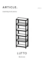 Article LUTTO Assembly Instructions предпросмотр