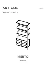 Предварительный просмотр 1 страницы Article MERTO 19561 Assembly Instructions Manual