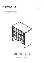 Предварительный просмотр 1 страницы Article MONTEREY Assembly Instructions