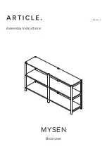 Предварительный просмотр 1 страницы Article MYSEN Assembly Instructions