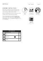 Предварительный просмотр 2 страницы Article SENO Assembly Instructions Manual