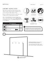 Preview for 2 page of Article SERA Assembly Instructions