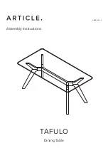 Article TAFULO SKU17619 Assembly Instructions Manual предпросмотр