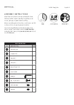 Предварительный просмотр 2 страницы Article TAFULO SKU17619 Assembly Instructions Manual