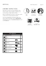 Предварительный просмотр 2 страницы Article TAIGA Assembly Instructions Manual