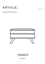 Предварительный просмотр 1 страницы Article TIMBER Ottoman Assembly Instructions