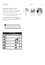 Предварительный просмотр 2 страницы Article TIMBER SKU14574 Assembly Instructions