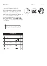 Предварительный просмотр 2 страницы Article TIMBER Sofa Assembly Instructions