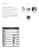 Предварительный просмотр 2 страницы Article V BAR Assembly Instructions Manual