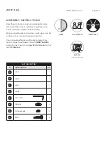 Preview for 2 page of Article VIREO 5 Drawer Dresser Assembly Instructions Manual