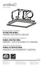 Artika Skylight Breeze FAB-BL Instruction Manual preview