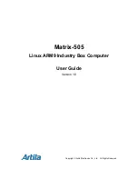 Artila Matrix-505 User Manual preview