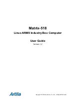 Предварительный просмотр 1 страницы Artila Matrix-518 User Manual