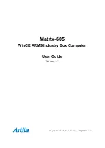 Artila Matrix-605 User Manual предпросмотр