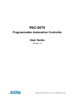 Artila PAC-5070 User Manual preview