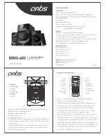 Предварительный просмотр 1 страницы Artis MMS-405 User Manual