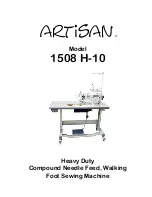 artisan 1508 H-10 Instruction Manual preview