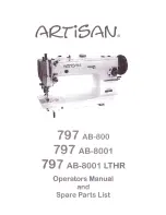 Preview for 1 page of artisan 797 AB-800 Operator'S Manual