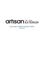 artisan LIMESTONE Sealing & Maintenance Manual preview