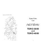 Предварительный просмотр 15 страницы artisan TORO 3000 Instruction And  Spare Parts Manual