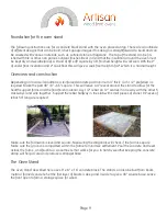 Preview for 9 page of artisan Umbria modular oven Assembly And Operating Manual