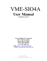 Предварительный просмотр 2 страницы artisan VME-SIO4A User Manual