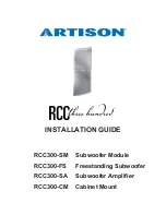 Artison RCC300-CM Installation Manual preview