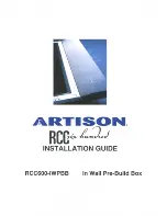 Preview for 1 page of Artison RCC600-IWPBB Installation Manual