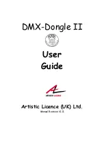 Artistic Licence DMX-Dongle II User Manual предпросмотр