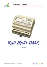 Artistic Licence Rail-Split DMX User Manual предпросмотр