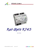 Предварительный просмотр 1 страницы Artistic Licence Rail-Split RJ45 User Manual