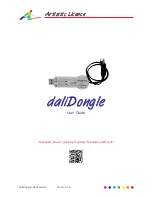 Предварительный просмотр 1 страницы Artistic License daliDongle User Manual