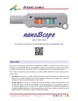 Artistic License nanoScope Quick Start Manual предпросмотр