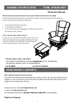 Предварительный просмотр 1 страницы ARTIVA AF20206-GRX Assembly Instructions