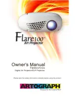 Предварительный просмотр 1 страницы artograph Flare100 Owner'S Manual