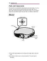 Предварительный просмотр 16 страницы artograph Flare100 Owner'S Manual