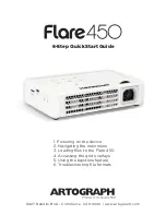 Предварительный просмотр 1 страницы artograph Flare450 Quick Start Manual