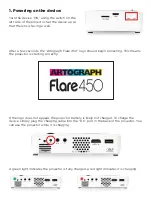 Предварительный просмотр 2 страницы artograph Flare450 Quick Start Manual