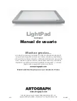 Предварительный просмотр 3 страницы artograph LightPad Series User Manual