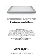 Предварительный просмотр 7 страницы artograph LightPad Series User Manual