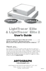 Предварительный просмотр 1 страницы artograph LightTracer Elite User Manual