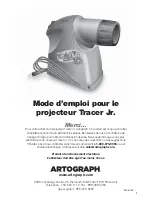 Preview for 9 page of artograph Tracer Jr User Manual