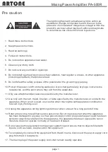 Preview for 2 page of Artone PA-500R User Manual