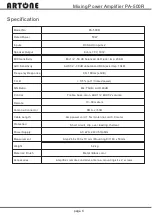 Preview for 7 page of Artone PA-500R User Manual