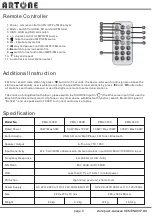 Preview for 7 page of Artone PMS-3180 User Manual