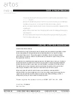 Preview for 10 page of Artos F402-4 Installation Manual