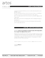 Preview for 8 page of Artos F7802-VO Installation Manual