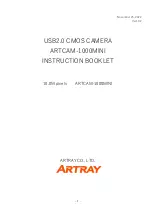 ARTRAY 1000MINI Series Instruction Booklet предпросмотр